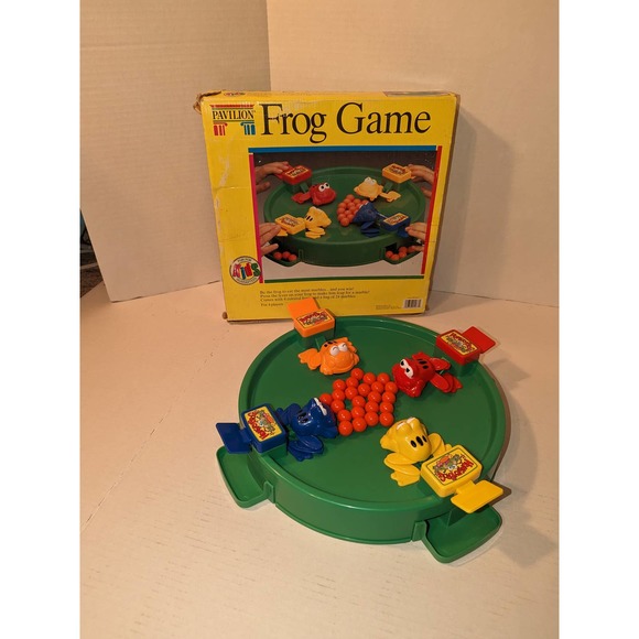 Vintage 1992 Pavilion Children's Frog Game Geoffrey Complete - Picture 1 of 15